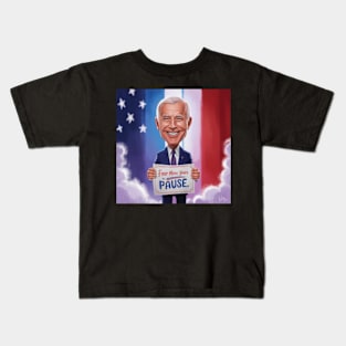 Four More Years Pause - Joe Biden Kids T-Shirt